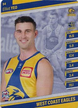 2024 AFL TeamCoach - Silver #54 Elliot Yeo Front